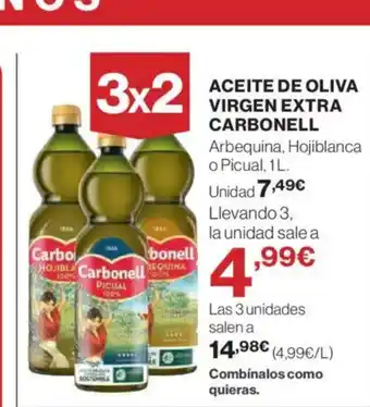 El Corte Inglés CARBONELL Aceite de oliva virgen extra oferta