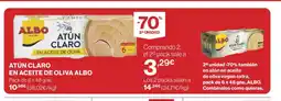 El Corte Inglés ALBO Atún claro en aceite de oliva oferta