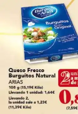 Gadis Arias - queso fresco burguitos natural oferta