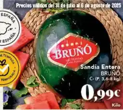 Gadis Bruño - sandía entera oferta