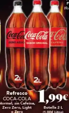Gadis Coca cola - refresco normal/ sin cafeina/ zero zero/ light o zero oferta