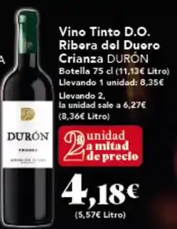 Gadis Durón - vino tinto d.o. ribera del duero crianza oferta