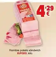 TOP Cash & Carry Elpozo - fiambre paleta sandwich oferta