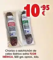 TOP Cash & Carry Chorizo o salchichon de cebo iberico extra flor iberica oferta