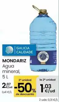 Eroski Mondariz - agua mineral oferta