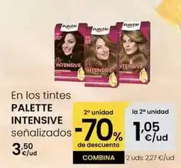 Eroski Palette - en los tintes señalizados oferta