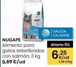 Eroski Nugape - alimento para gatos esterilizados con salmon oferta