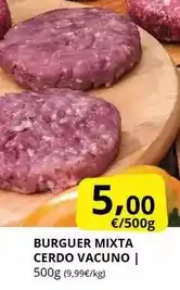 Supermercados MAS Mixta - burguer cerdo vacuno oferta