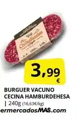 Supermercados MAS Style - burguer vacuno cecina oferta