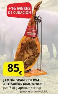 Supermercados MAS Gran reserva - jamón artesanos jamoneros oferta
