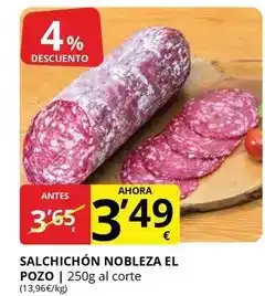 Supermercados MAS Nobleza - salchichon oferta