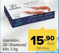 Autoservicios Familia Seastar - gambón, 20-30 piezas oferta