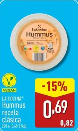 ALDI LA COCINA Hummus receta clásica oferta