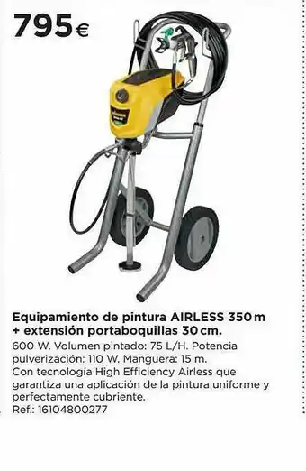 BriCor Equipamiento De Pintura Airless 350m + Extensin Portaboquillas 30 Cm oferta