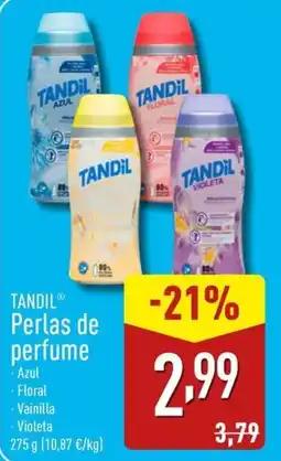 ALDI TANDIL Perlas de perfume oferta