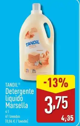 ALDI TANDIL Detergente Líquido Marsella oferta
