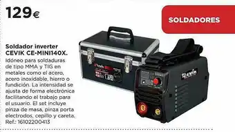 BriCor Soldador Inverter Cevik Ce-mini140x oferta