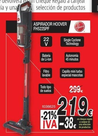 Bazar El Regalo Aspirador hoover oferta