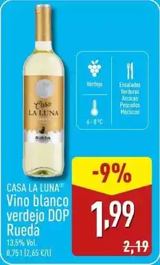 ALDI Rueda - vino blanco verdejo dop rueda oferta