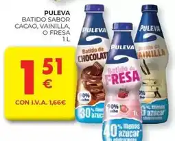 CashDiplo Puleva - batido sabor cacao, vainilla, o fresa oferta