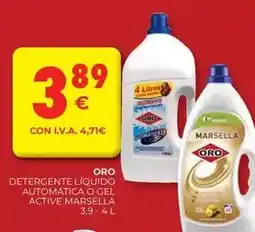 CashDiplo Oro - detergente líquido automatica o gel active marsella oferta