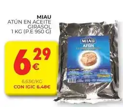 CashDiplo Miau - atún en aceite girasol oferta