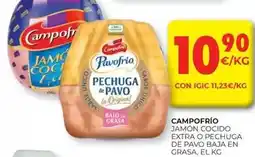 CashDiplo Campofrío - jamon cocido extra o pechuga de pavo baja en grasa oferta
