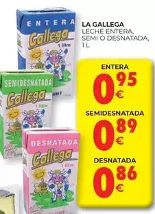 CashDiplo Gallega - leche entera, semi o desnatada oferta