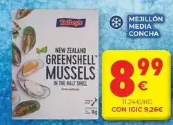 CashDiplo Shell - mejillon media concha oferta
