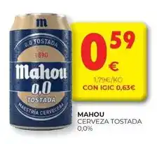 CashDiplo Mahou - cerveza tostada oferta