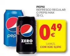 CashDiplo Pepsi - refresco regular o pepsi max oferta