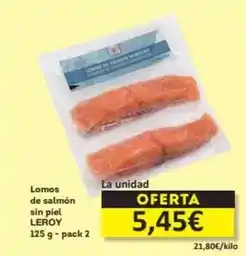 Economy Cash Leroy - lomos de salmon sin piel oferta