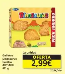 Economy Cash Artiach - galletas dinosaurus familiar oferta
