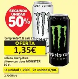 Economy Cash Monster - bebida energética oferta