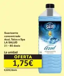 Economy Cash La salud - suavizante concentrado azul talco o spa oferta