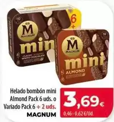Spar Tenerife Magnum - helado bombón mini almond oferta