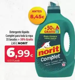 Spar La Palma Norit - detergente liquido complet para toda la ropa 35 lavados oferta