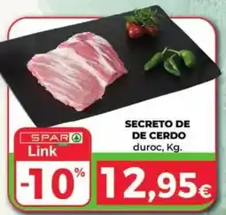Spar La Palma Secreto de cerdo oferta