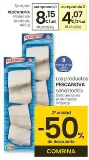 Eroski Pescanova - filetes de bacalado oferta