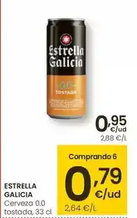 Eroski Estrella galicia - cerveza 0.0 tostada oferta