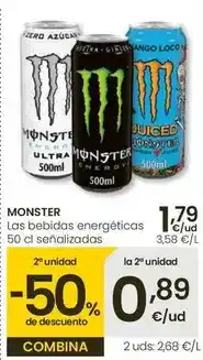 Eroski Monster - las bebidas energeticas oferta