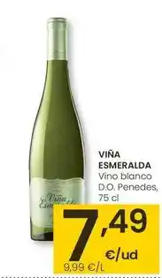 Eroski Viña esmeralda - vino blanco d.o. penedes oferta