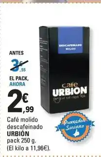 E.Leclerc Cafe molido descafeinado oferta