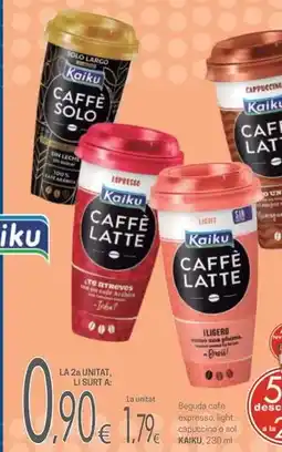 Valvi Supermercats Kaiku - beguda cafè expresso oferta