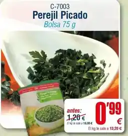 Abordo Perejil picado oferta