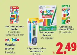 Lidl Material escolar oferta