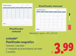 Lidl CRELANDO Planificador magnético oferta