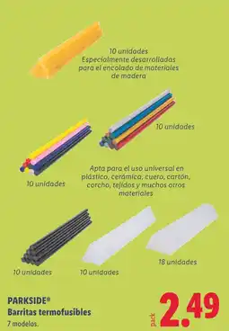 Lidl PARKSIDE Barritas termofusibles oferta