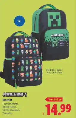 Lidl MINECRAFT Mochila oferta