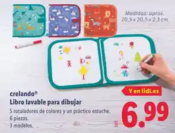Lidl CRELANDO Libro lavable para dibujar oferta